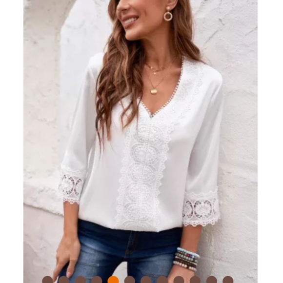 1 S left💌New boutique lace applique top - Picture 4 of 11